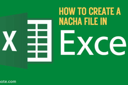Create a NACHA file in Excel