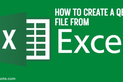 How to Create a qbj File From Excel