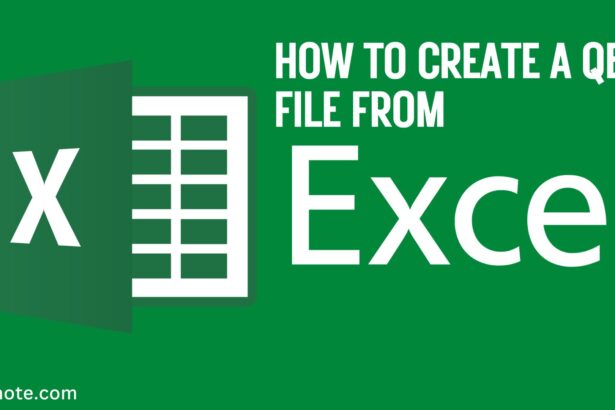 How to Create a qbj File From Excel
