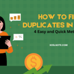 How to Find Duplicates in Excel