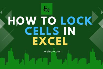 How to Lock Cells in Excel