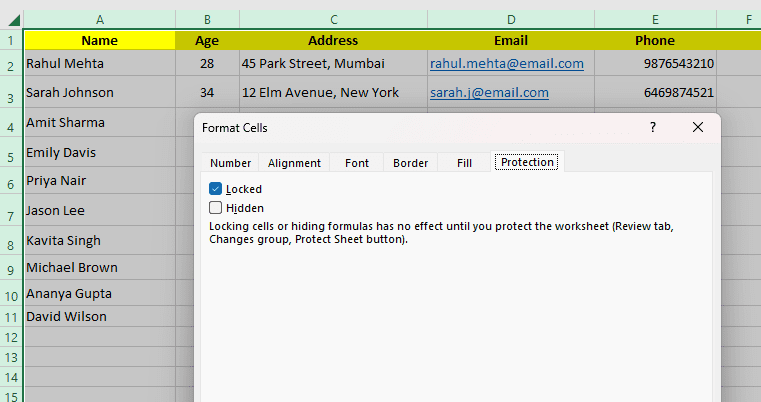 How to Lock Cells in Excel