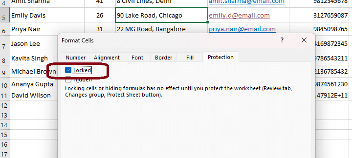 How to Lock Cells in Excel
