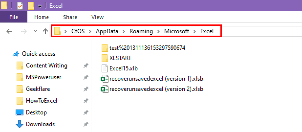 How to Recover Unsaved Excel File
