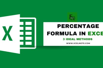 Percentage Formula in Excel: 3 Ideal Methods