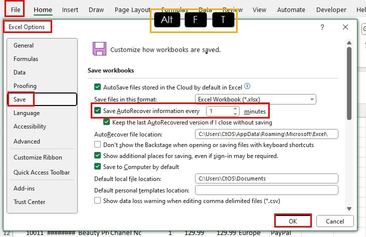 How to Recover Unsaved Excel File
