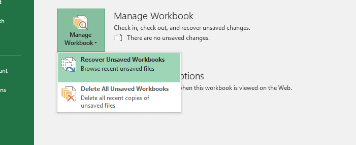 How to Recover Unsaved Excel File