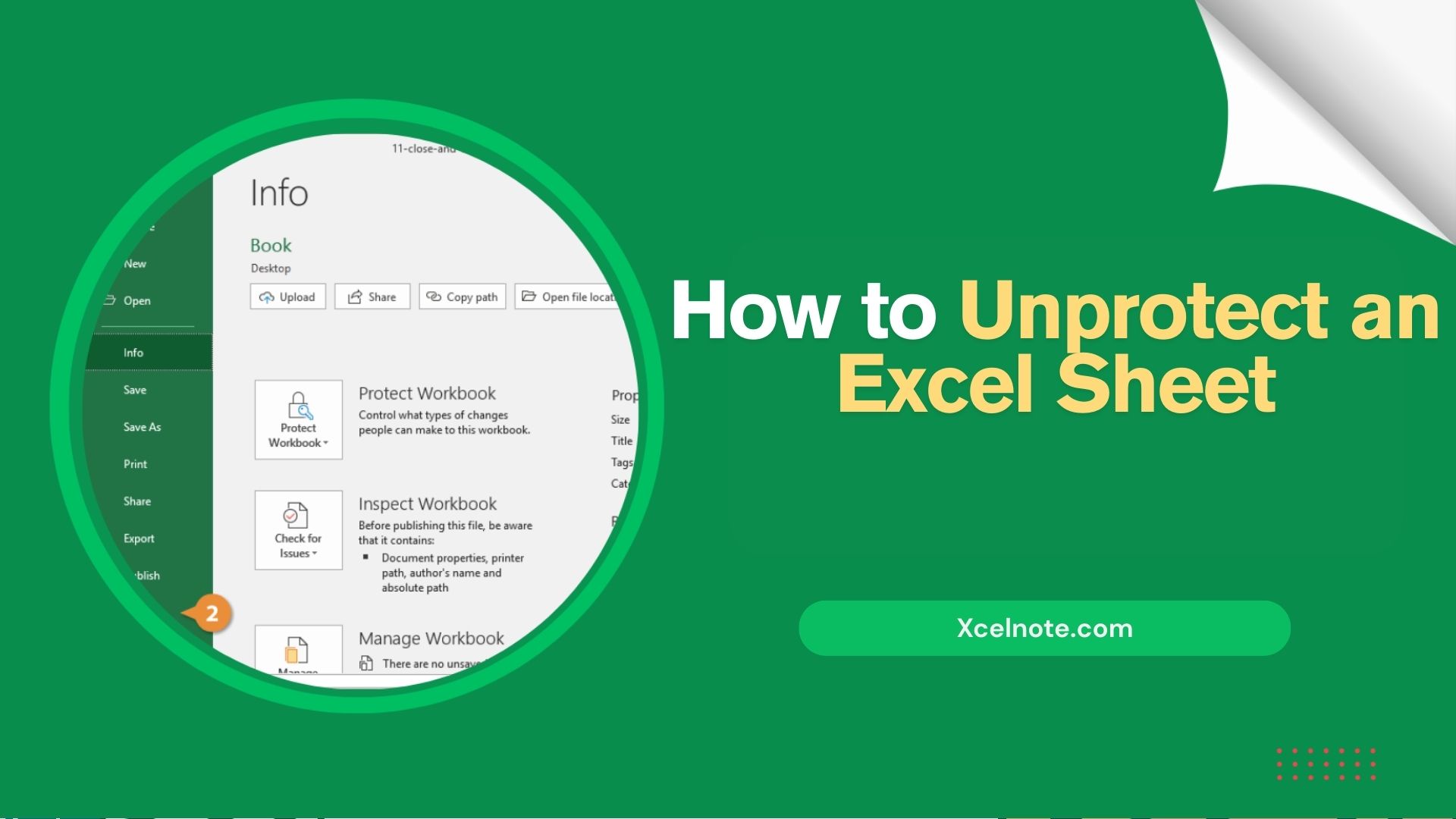 How to Unprotect an Excel Sheet