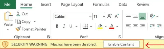 How to Enable Macros in Excel