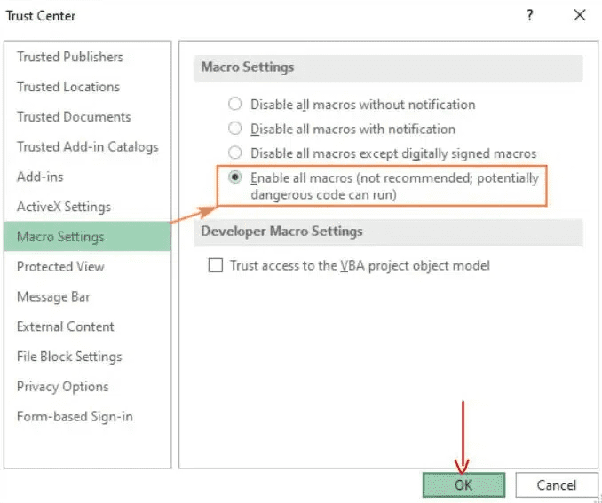 How to Enable Macros in Excel