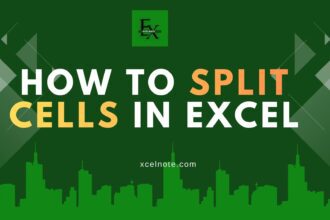 How to Split Cells in Excel