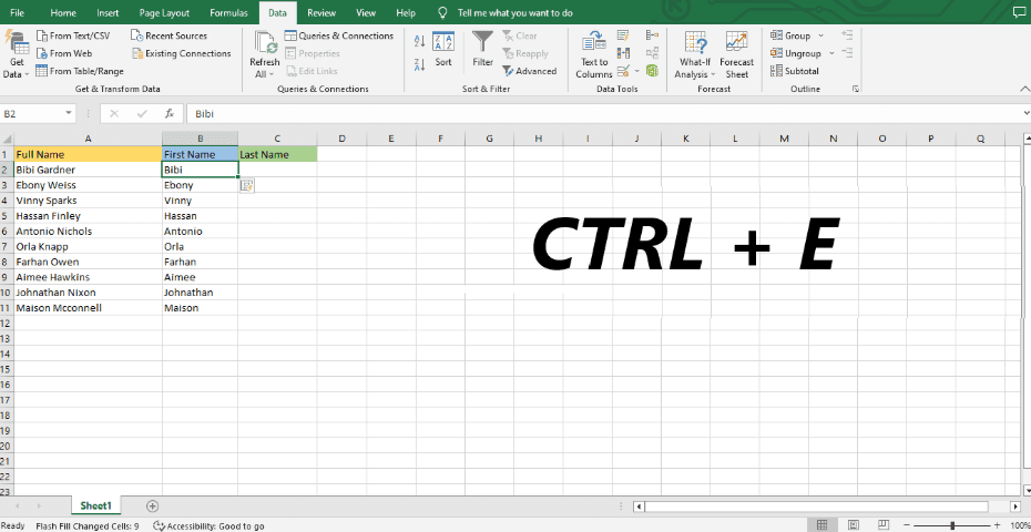 How to Split Cells in Excel