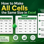 How to Make All Cells the Same Size in Excel
