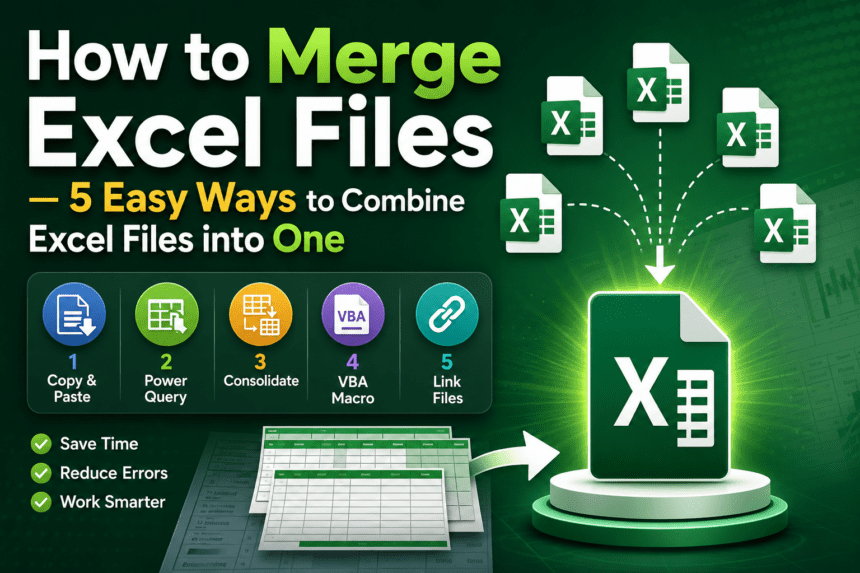 How to Merge Excel Files — 5 Easy Ways to Combine Excel Files into One