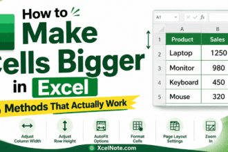 How to Make Cells Bigger in Excel — 6 Methods That Actually Work