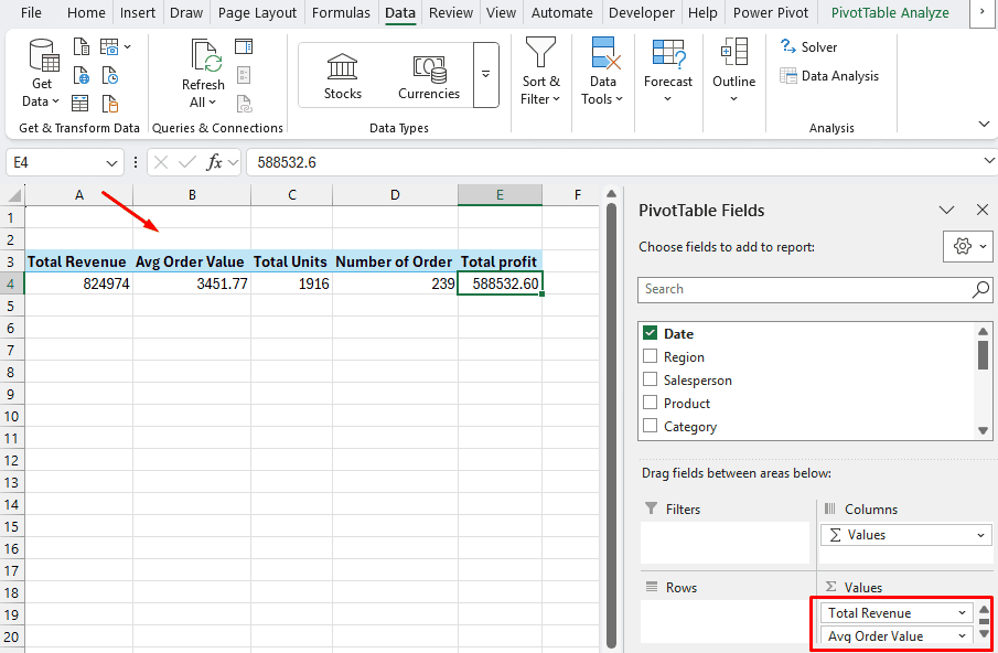 How to Create a Sales Dashboard in Excel
