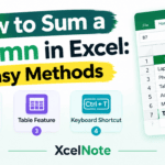 How to Sum a Column in Excel: 4 Easy Methods
