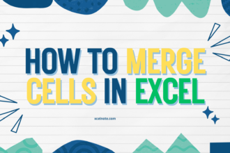 How to merge cells in excel