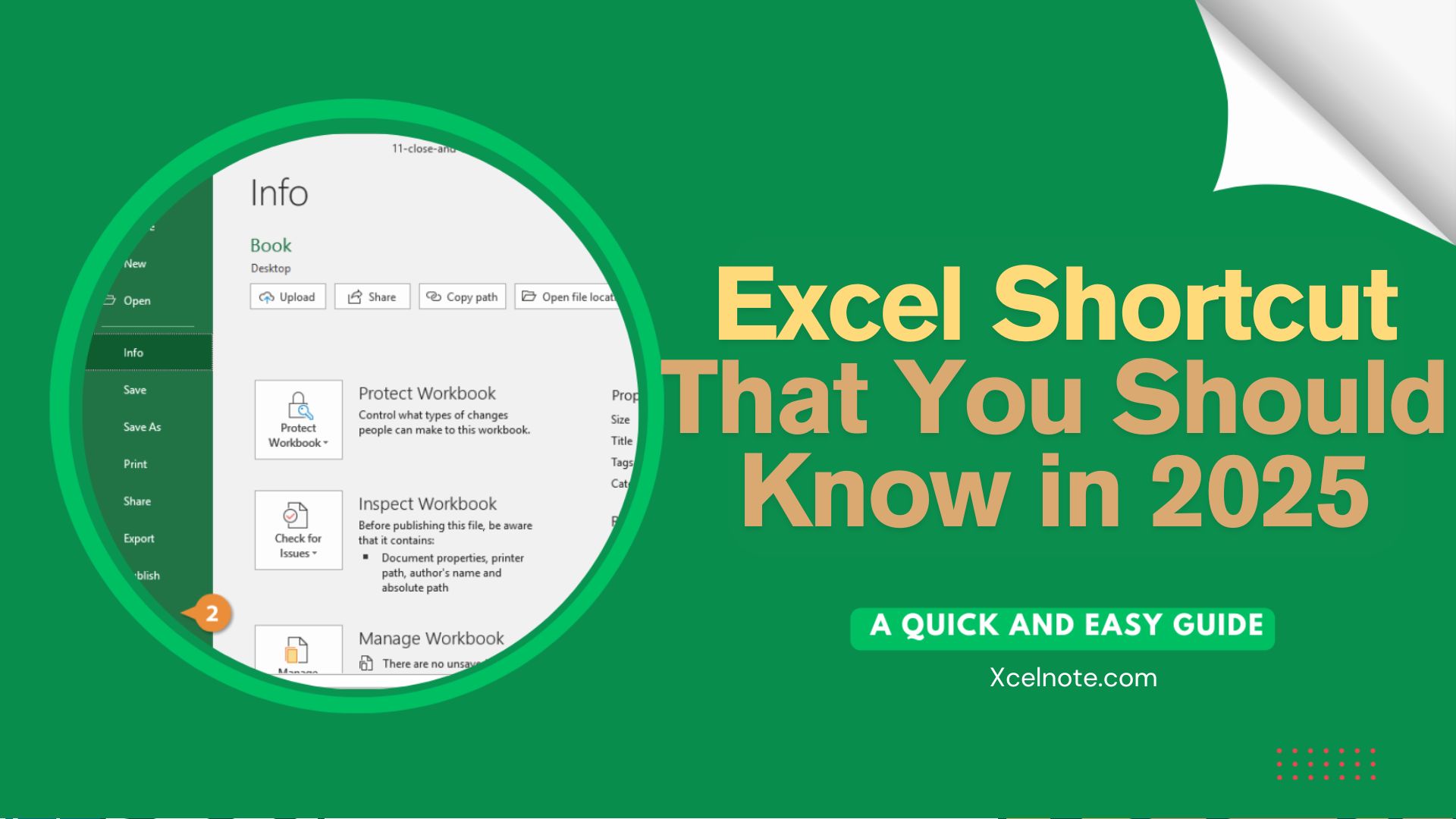 Excel Shortcut - XcelNote