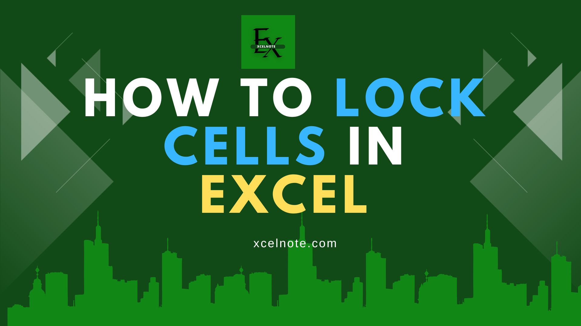 Simple Lock Image For Excel How to Lock Cells in Excel - XcelNote