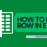 How to pin a row in Excel