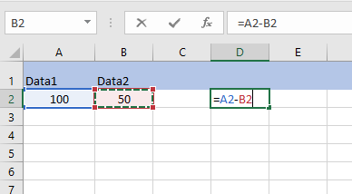 Method 1: Using the Minus Operator (-) for Basic Subtraction
