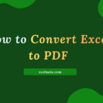 How to Convert Excel to PDF