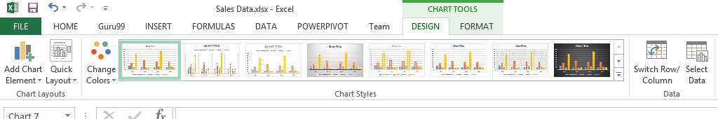Create Charts in Excel