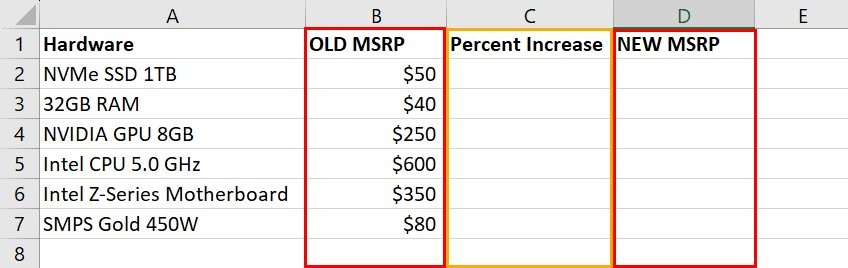 5 Ways to Calculate Percentage Increase in Microsoft Excel