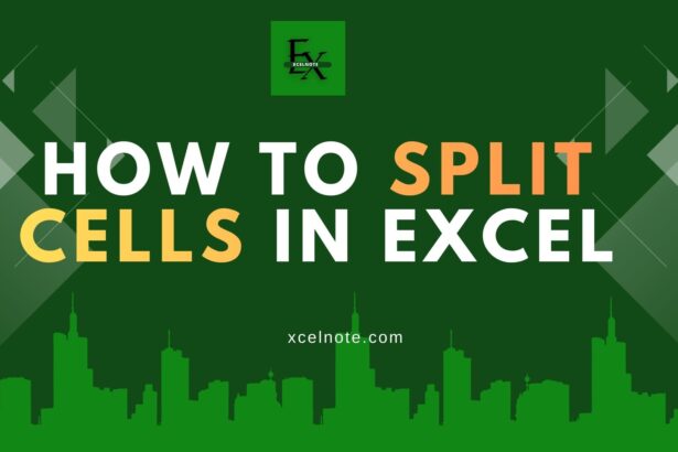 How to Split Cells in Excel