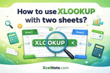 How to use XLOOKUP with two sheets?