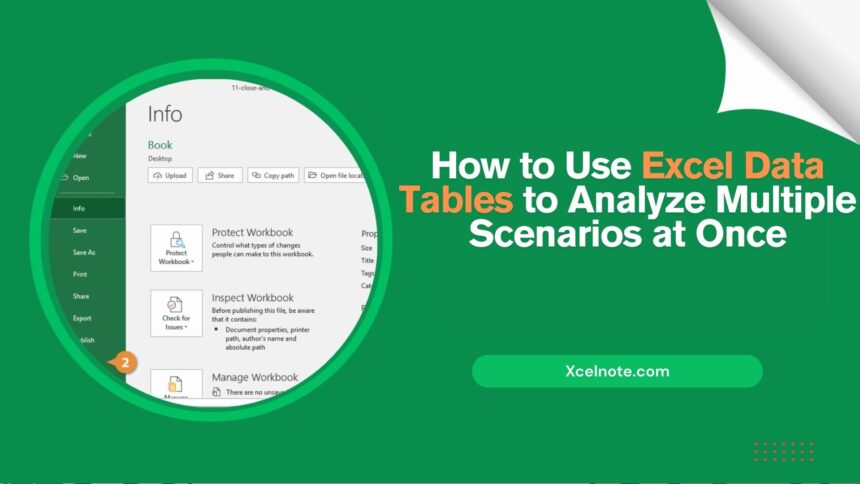 How to Use Excel Data Tables to Analyze Multiple Scenarios at Once