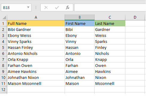 How to Split Cells in Excel
