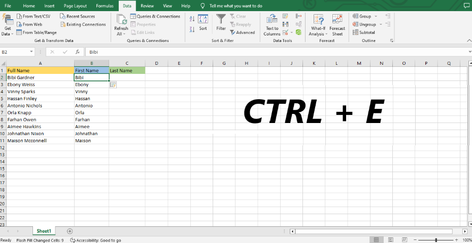 How to Split Cells in Excel
