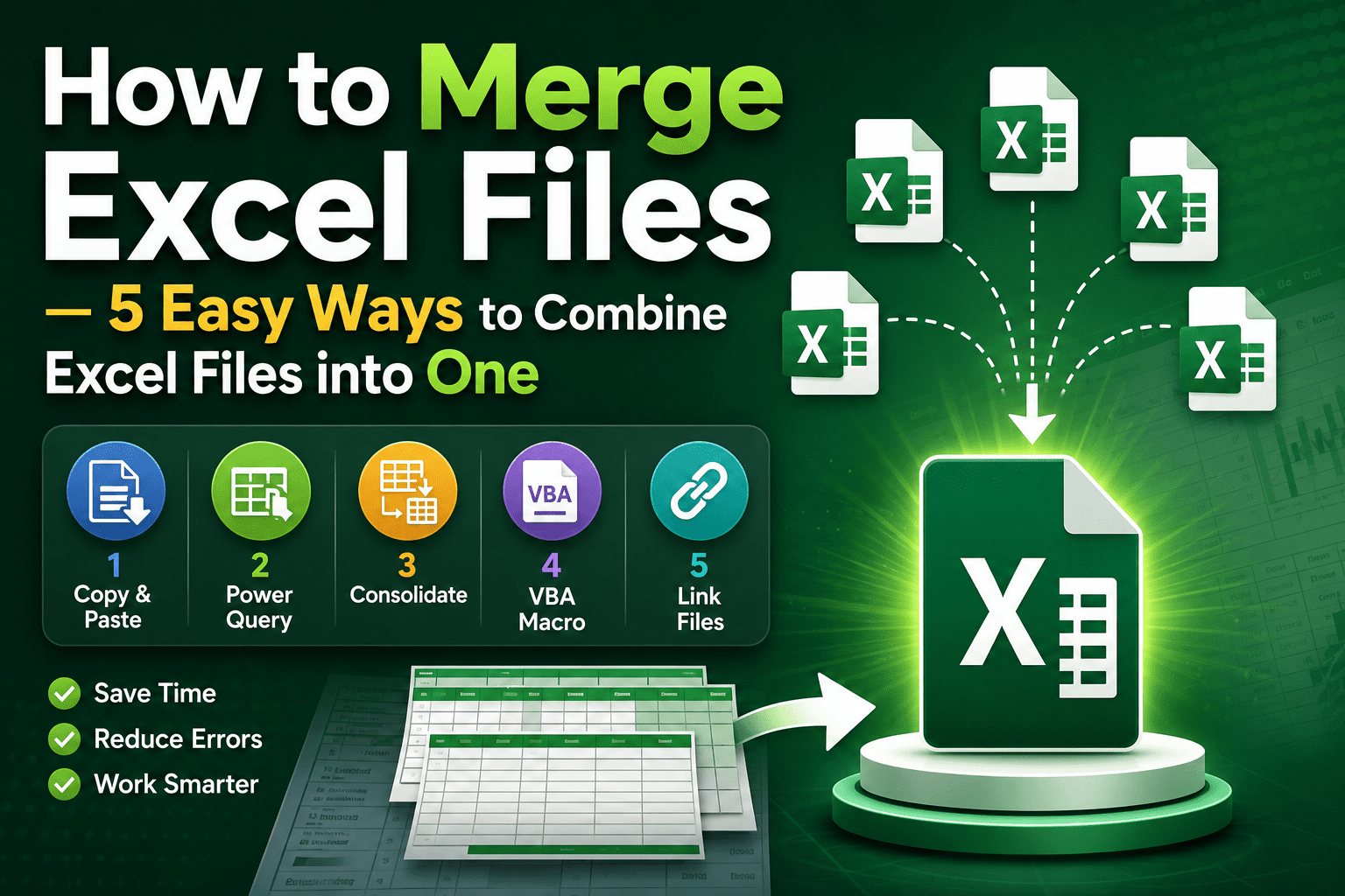 : How to Merge Excel Files — 5 Easy Ways to Combine Excel Files